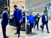 Devendra Fadanvis: निळं जॅकेट, हाती सुटकेस; अध्यक्ष महोदयांसोबत फडणवीस रशियात - Marathi News | Blue jacket, suitcase in hand; Devendra Fadnavis with the President in Russia | Latest international Photos at Lokmat.com