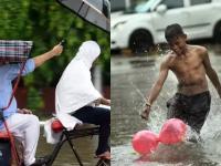 Heavy Rain : दिल्लीत 12 वर्षातील सर्वाधिक पाऊस, आनंद अन् माणूसकीही दिसली - Marathi News | The highest rainfall in 12 years in Delhi, where happiness where humanity in rain | Latest national Photos at Lokmat.com