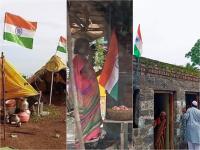 Independance Day: हर घर तिरंगा.... ज्यांना घर नाही, त्यांनीही दिमाखात फडकवला झेंडा - Marathi News | Independance Day:Har Ghar Tricolor.... Those who have no home also hoisted the flag in Dimakh | Latest national Photos at Lokmat.com