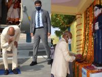 जननी जन्मभूमिश्च स्वर्गादपि गरीयसी; हेलिकॉप्टरमधून उतरताच राष्ट्रपती नतमस्तक - Marathi News | Janani Janmabhumishch Swargadapi Gariyasi; The President bowed as soon as he got off the helicopter | Latest national Photos at Lokmat.com