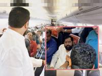 Eknath Shinde: ... म्हणून मी विमान थांबवलं, व्हायरल व्हिडिओवर एकनाथ शिंदेंचं स्पष्टीकरण - Marathi News | Eknath Shinde: ... So I stopped the plane, explains Eknath Shinde on viral video about airplain call | Latest social-viral Photos at Lokmat.com