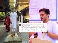 Rohit Pawar: लक्ष्मीपूजनासाठी केरसुणी देणाऱ्या दाम्पत्यासह फोटो, रोहित पवार चांगलेच ट्रोल - Marathi News | Photo with couple offering kersuni for Lakshmi Puja in diwali festival, Rohit Pawar troll by retizanse | Latest pune Photos at Lokmat.com