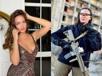 Ukraine Russia War: 'Miss Ukrain नेही घेतलं शस्त्र हाती, देशाच्या लढाईत पुढे सरसावली - Marathi News | Ukraine Russia War: The 'Ukrainian beauty' Anastasia Lena miss ukrain also took up arms and advanced in the country's war | Latest international Photos at Lokmat.com