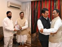 Eknath Shinde: मुख्यमंत्र्यांना मोदींचं पुस्तक भेट, तर फडणवीसांना 'जादू की झप्पी' - Marathi News | Eknath Shinde: Modi's book gift to CM by Vinod Tawde, Devendra Fadnavis gets 'Jadu Ki Jhappi' | Latest national Photos at Lokmat.com