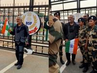 Ajit Kumar : वाघा बॉर्डरवर 'थाला'ची एंट्री, जवानांनी घेतला सेल्फी - Marathi News | Ajit Kumar : Entry of 'Thala' Ajith Kumar on Wagha border, jawans took selfie with tamil superstar | Latest national Photos at Lokmat.com