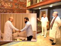 Amit Shah: "रामोजीरावांचा प्रवास प्रेरणादायी, तर ज्युनियर NTR तेलुगू सिनेमाचं रत्न" - Marathi News | Amit Shah: "Ramojirao's journey is inspiring, Junior is a gem of Telugu cinema", Says Amit shah in hyderabad | Latest national Photos at Lokmat.com