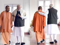 याला म्हणतात फोटोशूट, मोदी-योगींच्या फोटोतील 'लक्षवेधी फरक' - Marathi News | This is called photoshoot, the striking difference between Modi and Yogi viral photos | Latest national Photos at Lokmat.com