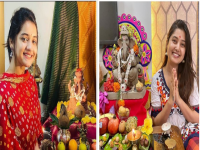 कलाकारांच्या घरी झालं गणरायाचं आगमन; पाहा खास फोटो - Marathi News | Marathi film celebrities who welcomed Lord Ganesha in their Homes See Pics | Latest filmy Photos at Lokmat.com