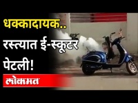 E Scooter रस्त्यातच पेटली, व्हिडीओ व्हायरल | Electric Scooter on FIRE | Video Viral | India News