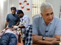 भोंगळ कारभार! रुग्णालयात गर्दी वाढली, सुरक्षा रक्षक झाला 'डॉक्टर'; जखमी तरुणाला घातले टाके - Marathi News | west champaran guard stitches patient in bagaha hospital in front of doctor video viral | Latest national News at Lokmat.com