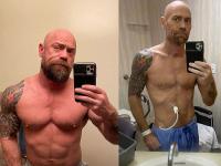 CoronaVirus News: कोरोनाचा 'भयानक' परिणाम! सुकून पार 'असा' झाला 'बॉडी बिल्डर', पहा - Photo - Marathi News | male body builder nurse shares photo before after coronavirus impact on body | Latest international Photos at Lokmat.com