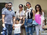Shilpa shetty and her family and dia Mirza spotted at bandra - Marathi News | Shilpa Shetty and her family and dia Mirza spotted at bandra | Latest filmy Photos at Lokmat.com