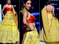 बॅकलेस ब्लाऊजमध्ये पहा मलाईका अरोराचा स्टनिंग लूक - Marathi News | See the Stunning Look of Malaika Arora in the Backside Blouses | Latest filmy Photos at Lokmat.com