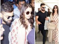 दिल्लीनंतर मायानगरीत पोहोचले विरुष्का; पत्नीला असा प्रोटेक्ट करताना दिसला विराट कोहली! - Marathi News | Viruja reached Delhi after Delhi; Virat Kohli looks like a wife! | Latest filmy Photos at Lokmat.com