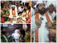 पणजोबा ते नातू, विठ्ठलाच्या पूजेला एकनाथ शिंदेंच्या चारही पिढ्या होत्या उपस्थित - Marathi News | From great grand father to grandson all four generations of Eknath Shinde were present at the worship of Vitthal rakhumai ashadhi ekadashi pandharpur | Latest solapur Photos at Lokmat.com