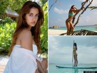 दिशा पटानी समुद्र किनारी शॉर्ट ड्रेसमध्ये दिसली खूप ग्लॅमरस, फोटो पाहून चाहते झाले क्लीन बोल्ड - Marathi News | Disha Patani looked very glamorous in a beach short dress, fans became clean bold after seeing the photos | Latest filmy Photos at Lokmat.com