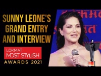 Stunning Sunny Leone's grand entry and interview on Lokmat Most Stylish Redcarpet