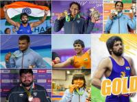 Commonwealth Games 2022 : १२ मल्ल, १२ पदकं! भारतीय कुस्तीपटूंची सर्वोत्तम कामगिरी, पाहा रेकॉर्ड ब्रेकींग पदकं एका क्लिकवर - Marathi News | Commonwealth Games 2022 Wrestling : 12 Indian wrestlers and 12 medals, India finish their Wrestling campaign with 6 Gold, 1 Silver & 5 Bronze, See all medal winners in one click | Latest other-sports Photos at Lokmat.com