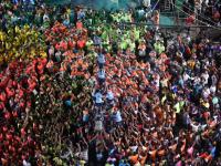 नवी मुंबईत दहीहंडीचा उत्साह, साई तेजस प्रतिष्ठाननंही रचले थरावर थर - Marathi News | The enthusiasm of Dahihandi in Navi Mumbai, Sai Tejas Pratishthan also formed layers on the floor | Latest navi-mumbai Photos at Lokmat.com