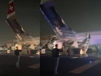 दिल्ली विमानतळावर अपघात! २३२ प्रवाशांना घेऊन जाणाऱ्या स्विस एअरच्या विमानाच्या इंजिनला आग; ६ जण जखमी, धावपट्टी बंद - Marathi News | Accident at Delhi airport! Engine of Swiss Air plane carrying 232 passengers catches fire; 6 injured, runway closed | Latest national News at Lokmat.com