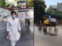 हायटेक जपानी मशिन्सच्या सहाय्यानं दिल्लीत रेड अन् ऑरेंज झोनमध्ये सॅनिटायझेशन; जाणून घ्या... - Marathi News | coronavirus hitech sanitization machines from japan sanitizing delhi red and orange zone vrd | Latest national Photos at Lokmat.com