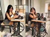 टीम इंडियाच्या स्टार क्रिकेटपटूच्या बायकोचं हटके फोटोशूट; शिलाई मशीन अन्... Photos - Marathi News | Yuzvendra Chahal's wife Dhanashree Verma has shared some unique photos | Latest cricket Photos at Lokmat.com