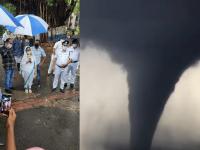 अम्फान चक्रीवादळाचं थैमान, मोदींचं ट्विट तर ममतांची ऑन द स्पॉट पाहणी - Marathi News | Hurricane Thaman, Modi's tweet and Mamata's bannerji on-the-spot survey MMG | Latest national Photos at Lokmat.com