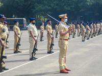 PHOTOS: पुणे पोलिसांची प्रजासत्ताक दिनाच्या सलामीची रंगीत तालीम - Marathi News | pune Police rehearsal for 73 republic day salute republic day 2022 | Latest pune Photos at Lokmat.com