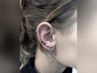 कानावर टॅटू काढण्यासाठी खास डिझाइन आयडिया! - Marathi News | Ear tattoo design goes viral on social media | Latest beauty Photos at Lokmat.com