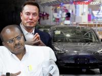 "टेस्लाला भारतात उत्पादन करण्यास रस नाही, त्यांना फक्त दोन..."; केंद्रीय मंत्र्यांचे मोठं विधान - Marathi News | Union Minister HD Kumaraswamy Says Tesla is not interested in making electric cars in India says | Latest auto Photos at Lokmat.com