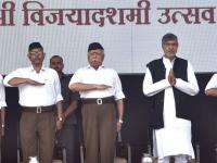 विजयादशमीनिमित्त नागपूरच्या रेशिमबागेत रा. स्व. संघाच्या आयोजित कार्यक्रमाची क्षणचित्रे - Marathi News | In the Rashib Bagh area of ​​Nagpur, Vijaya Dashmi Self Highlights of the organized event of the team | Latest nagpur Photos at Lokmat.com