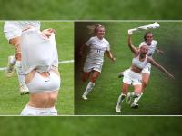 Chloe Kelly Wild Celebration: महिला फुटबॉलपटूचं मैदानावर अजब सेलिब्रेशन; ८७००० चाहत्यांसमोर काढला टी-शर्ट - Marathi News | Chloe Kelly Wild Celebration after goal scoring removes t shirt on ground in front of thousands of fans | Latest other-sports Photos at Lokmat.com