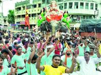 मंगलमूर्ति मोरया! श्रीगणेशाच्या रंगात रंगले नागपूर - Marathi News | Mangalamurthy Morya! Nagpur is painted in the color of Shri Ganesh | Latest nagpur Photos at Lokmat.com