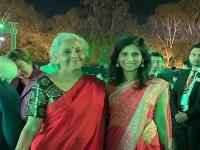 अर्थमंत्र्यांसोबत ही मिस्ट्री गर्ल कोण? जगातील सर्वात मोठ्या शक्तीवर गाजवते अधिराज्य... - Marathi News | Who is this mystery girl with Finance Minister Nirmala Sitharaman? Reigns over the world's greatest power IMF, she is Gita Gopinath | Latest business Photos at Lokmat.com