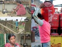 गॅस सिलेंडर महागल्याने पुन्हा पेटल्या चुली, महिलांच्या डोळ्यात धुराचे अश्रू - Marathi News | The stove re-ignited due to the high price of gas cylinders, tears of smoke in the eyes of women in asaam | Latest national Photos at Lokmat.com