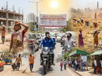 लेख: तुमचा पिझ्झा पोहोचविणारा उन्हात होरपळतो आहे, सावधान! - Marathi News | Heatwaves and Unorganized Workers: State Guidelines and the Urgent Need for Social Security | Latest editorial News at Lokmat.com