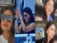 PHOTOS : भारताच्या सलामीच्या सामन्यात ग्लॅमरचा तडका; 'सारा' जमाना 'क्रिकेट' का दीवाना - Marathi News | Dhanshree Verma, Devisha Shetty, Ritika Sajdeh and Sara Tendulkar attended to watch the ind vs ire match in t20 world cup 2024 | Latest cricket Photos at Lokmat.com