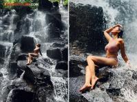 Photos: भारतीय क्रिकेटपटूच्या बहिणीचा हॉट अवतार, धबधब्याखाली चिंब भिजली - Marathi News | Indian Cricketer Deepak Chahar Sister Malti Chahar Bikini Look waterfall Photos | Latest filmy Photos at Lokmat.com