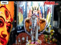 Navratri 2018 : करवीर निवासिनी श्री अंबाबाईची गजारुढ रुपातील पूजा