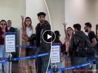 Video: बॉयफ्रेंडसोबत उभी होती क्रिती सनॉन, पापाराझी काढत होते फोटो, अभिनेत्री भडकली - Marathi News | Kriti Sanon Angry At Paparazzi With Boyfriend Kabir Bahia Udaipur Airport Video | Latest filmy News at Lokmat.com