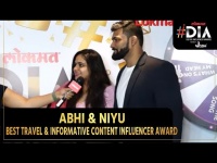 Abhi & Niyu wins the Best Travel & Informative Content Influencer Award