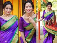 जांभळ्या रंगाच्या पैठणीत खुललं मधुरा जोशीचं सौंदर्य, सुंदर फोटोशूट बघाच - Marathi News | Madhura Joshi divekar beauty revealed in a purple paithani saree beautiful photoshoot viral | Latest filmy Photos at Lokmat.com