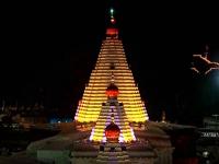 नवरात्रौत्सवानिमित्त कोल्हापूरच्या महालक्ष्मीला विद्युत रोषणाईचा साज - Marathi News | For the Navratri festival, Mahalaxmi of Kolhapur is celebrating Electricity | Latest kolhapur Photos at Lokmat.com