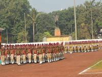 'कान्होजी आंग्रे- स्वराज्याचा पहिला सरखेल' चित्ररथानं शिवाजी पार्कवरील संचलनाची वाढवली शोभा - Marathi News | The flag was hoisted by Governor Bhagat Singh Koshyari in Shivaji Park in Mumbai | Latest mumbai Photos at Lokmat.com