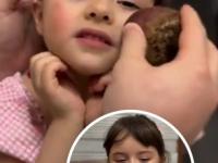 Video - किती गोड! बीट, ब्रोकली, स्ट्रॉबेरी... पप्पांनी केला लाडक्या लेकीचा 'नॅचरल' मेकअप - Marathi News | viral father uses beetroot and broccoli for organic makeup cute kids trending video | Latest sakhi News at Lokmat.com