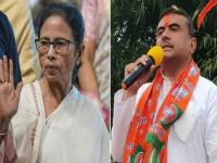 शुभेंदू अधिकारी यांच्या सभेत घडलं असं काही, हाकेच्या अंतरावर असलेल्या ममता बॅनर्जी भडकल्या, थेट सभा सोडून निघून गेल्या - Marathi News | West Bengal Assembly Election 2026: Something happened at Shubhendu Adhikari's meeting, Mamata Banerjee, who was within earshot, got angry and left the meeting immediately. | Latest national News at Lokmat.com