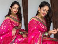 साडीत खुलले मानसी नाईकचे सौंदर्य, पाहा एक से बढकर एक फोटो - Marathi News | Mansi Naik Stunning Poses In Beautiful Saree | Latest filmy Photos at Lokmat.com