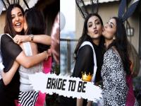 Photos : अशी रंगली काजल अग्रवालची ‘बॅचलर पार्टी’! तुम्ही फोटो पाहिलेत का? - Marathi News | viral pictures of bride to be kajal aggarwal bachelorette party | Latest filmy Photos at Lokmat.com