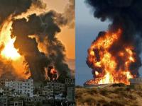 सर्वत्र स्फोट, आग अन् धूर...; हमासच्या हल्ल्यानंतर इस्रायलचाही पलटवार, पाहा भयावह फोटो - Marathi News | Israel Palestine Conflict: Explosions, fire and smoke everywhere...; Israel strikes back after Hamas attack, see horrifying photos | Latest international Photos at Lokmat.com