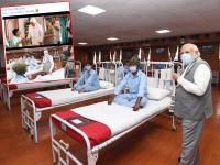 हे तर मुन्नाभाईचं हॉस्पिटल… मोदींच्या फोटोंवर काँग्रेस, नेटिझन्सची टीका; लष्कराकडून कडक प्रत्युत्तर - Marathi News | Netizens tauntsPM Narendra Modi over his hospital visit in leh, Indian Army Clarifies fact | Latest national Photos at Lokmat.com